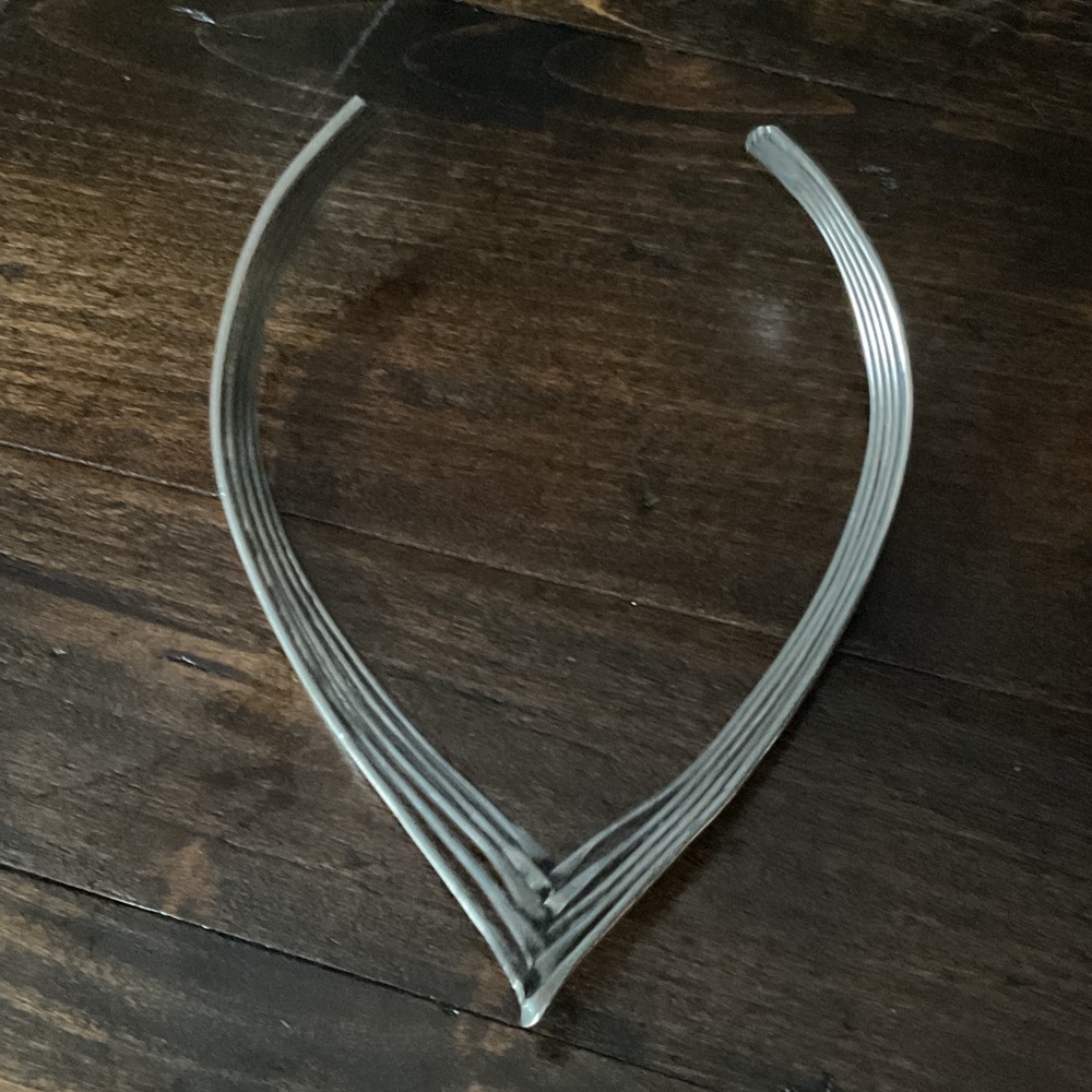 1980’s Bebot Glam Real Silver Choker - Picture 5 of 5